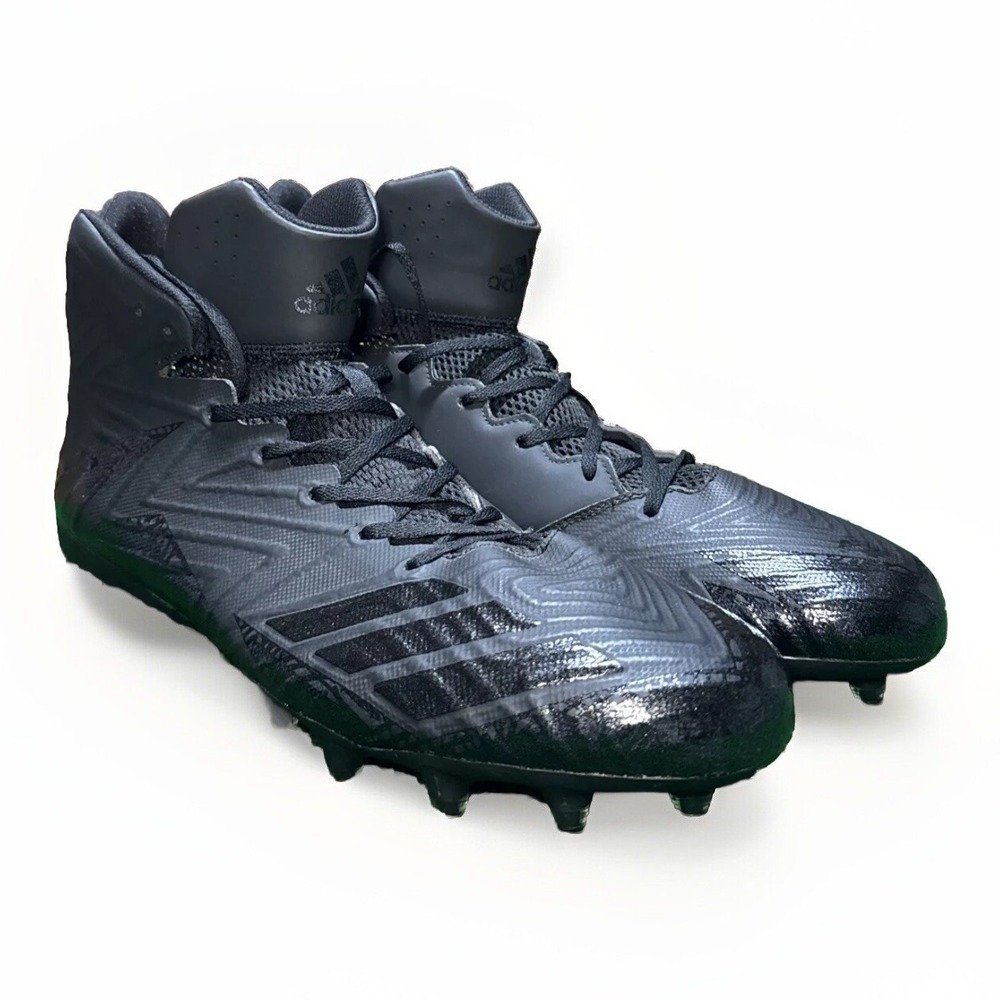 Adidas Freak X Carbon Mid Men's Football Cleats Triple Black Size 18